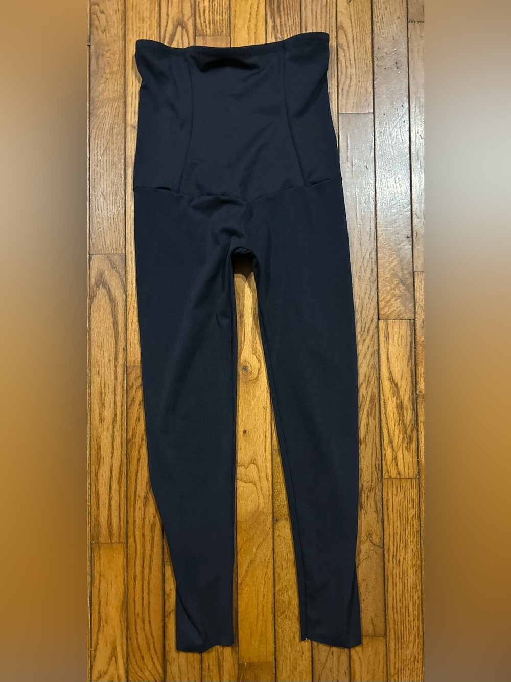 Leonisa Black High Waist Compression Leggings Tummy Control Shapewear XL